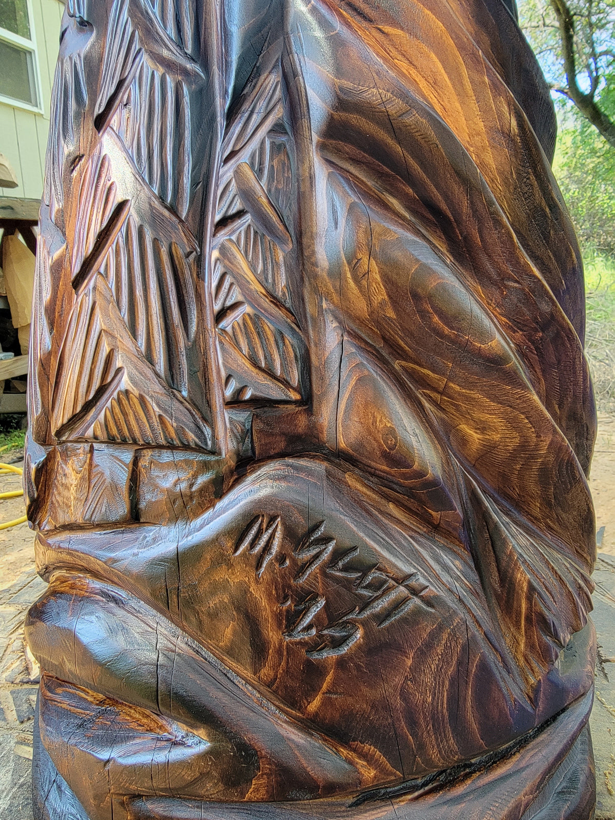 Chainsaw Carved Horse Bust- "Chester" (Made to Order)
