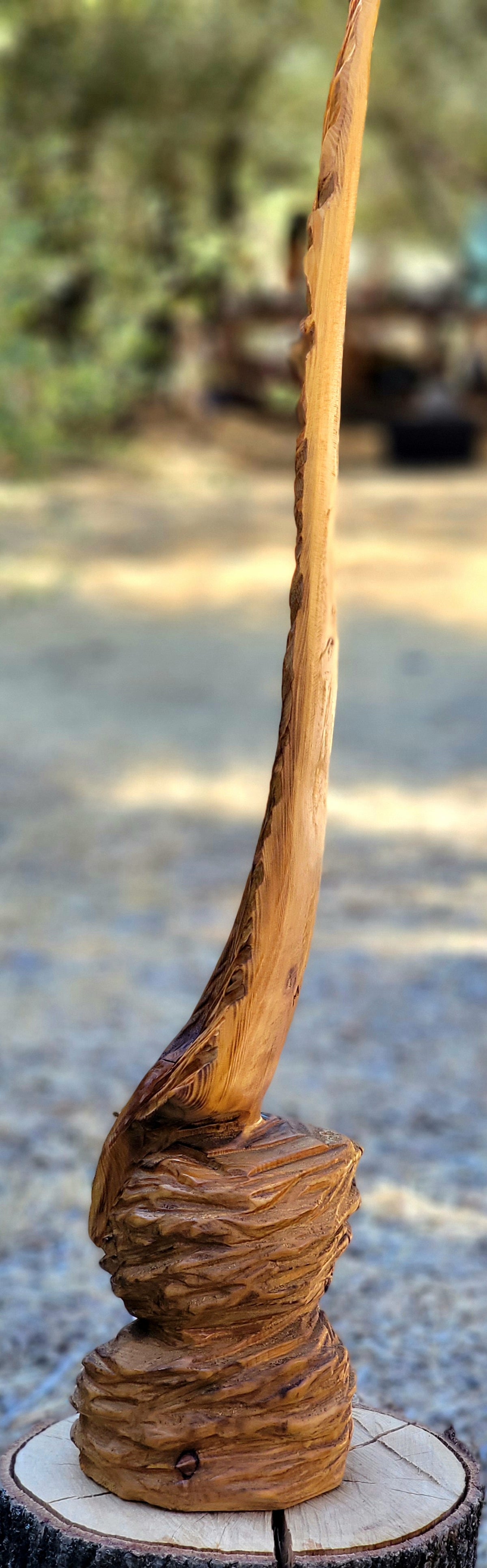 "From the Ashes" mini- Creek Fire Burnt Cedar Feather